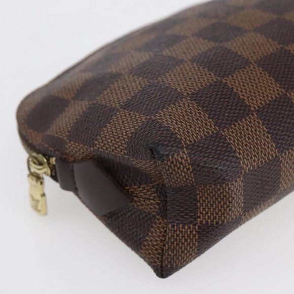 Authentic LOUIS VUITTON Damier Ebene Pochette Cosmetic PM Pouch bst276-121025 - Picture 8 of 16